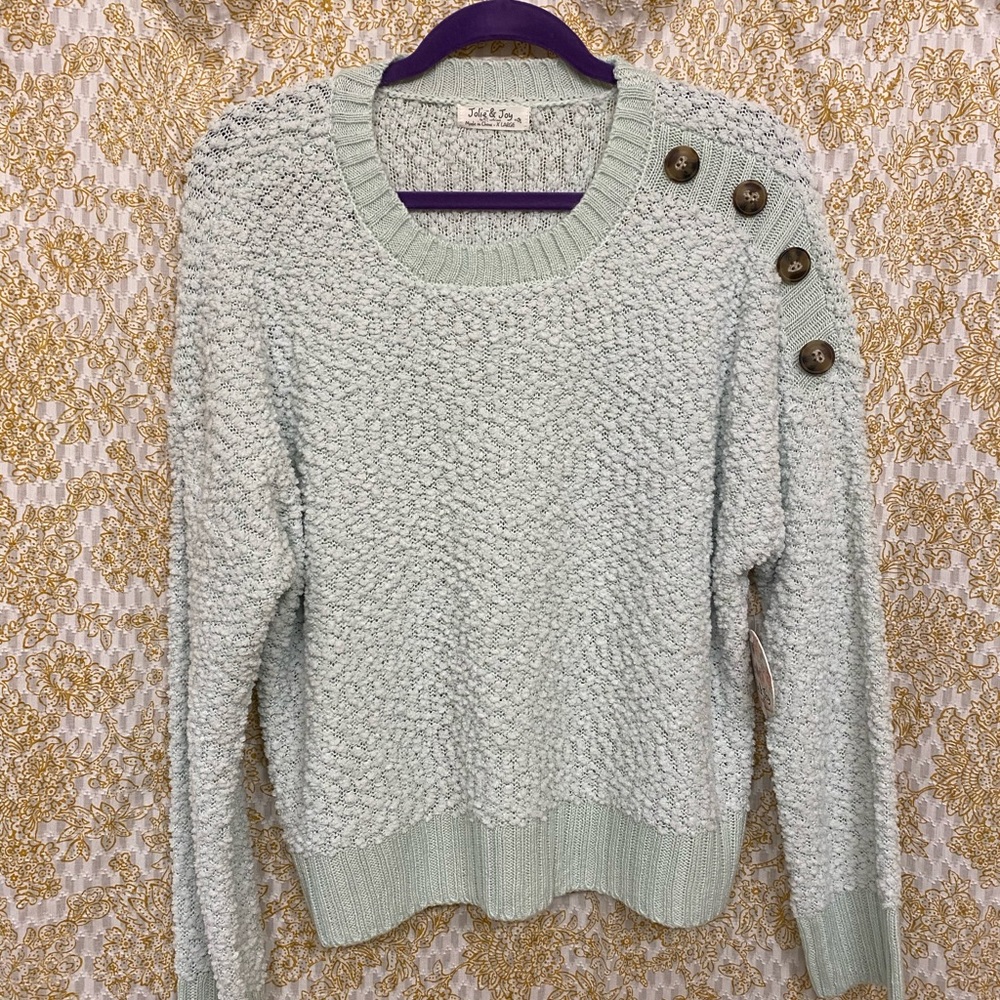 Jolie and Joy Mint colored sweater XL